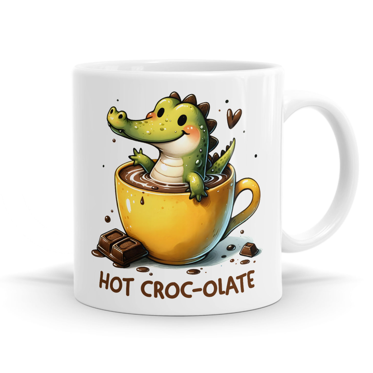 Hot Croc-olate Crocodile Mug image