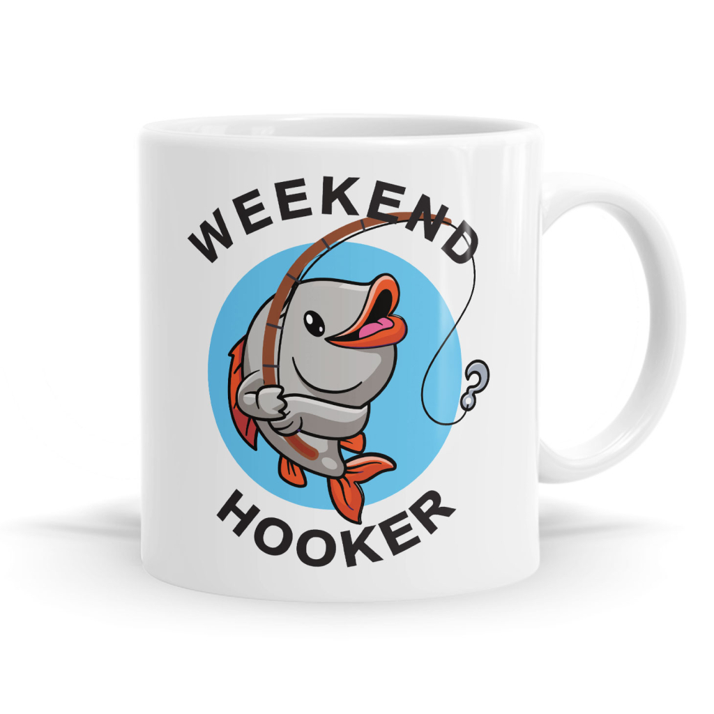 Weekend Hooker Fishing Mug