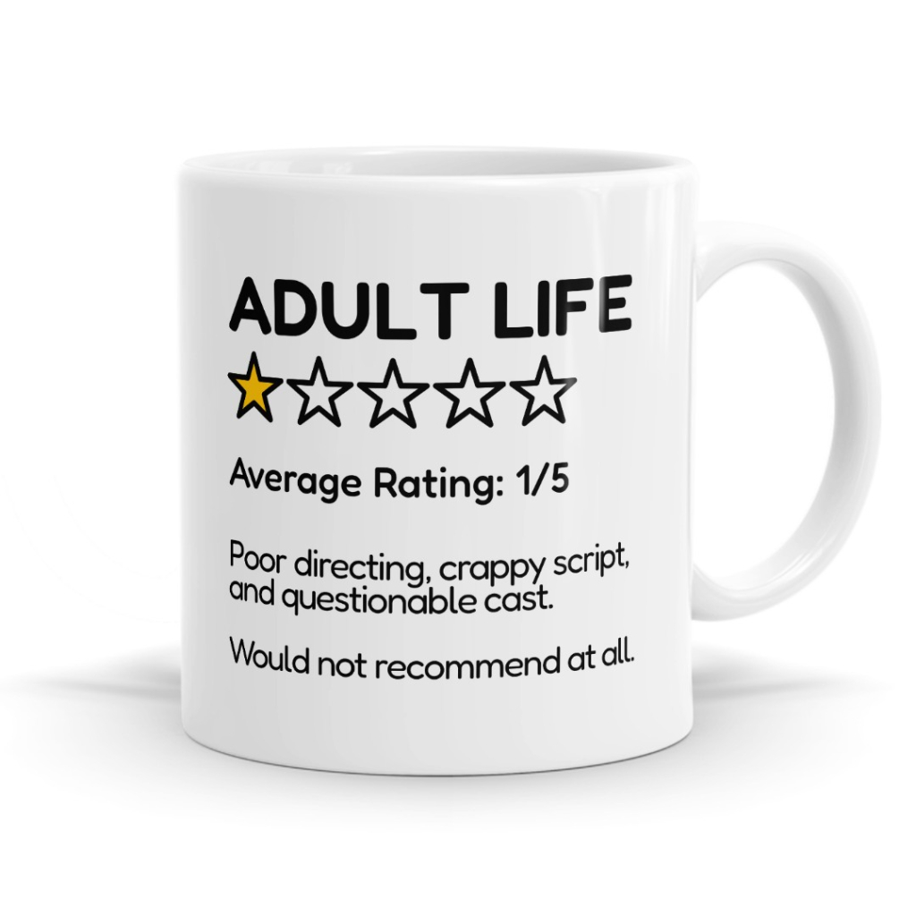 Adult Life 1 Star Rating Mug