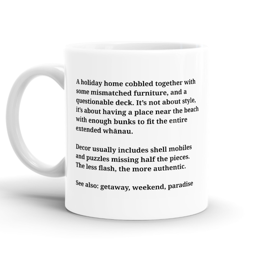 Bach Definition - Funny Kiwi Slang Mug image