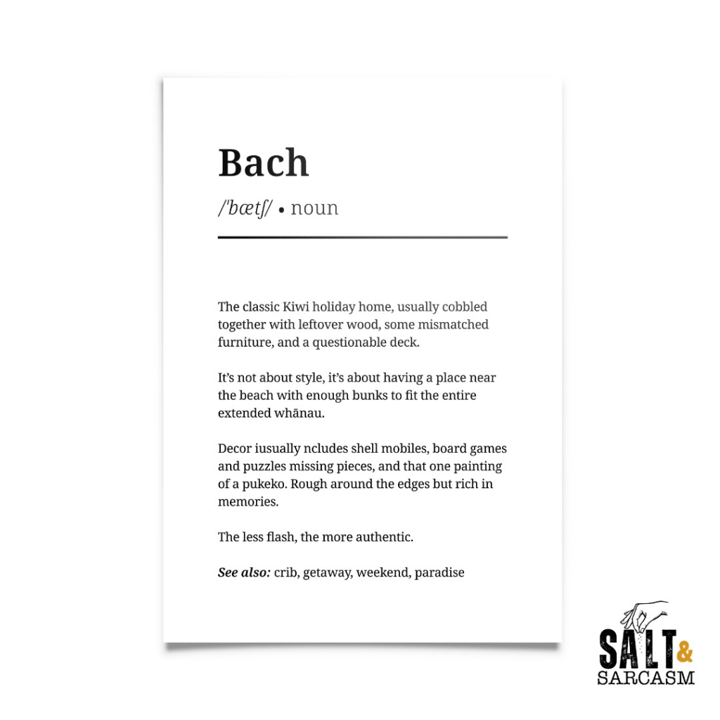 Bach Definition Print