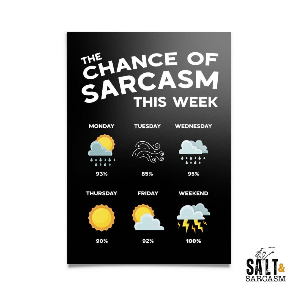 Chance of Sarcasm Forecast Print