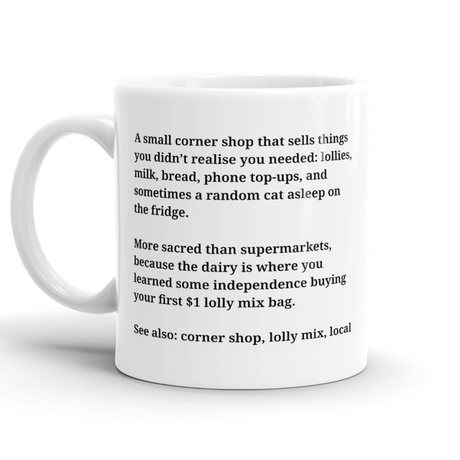 Dairy Definition - Funny Kiwi Definition Mug image