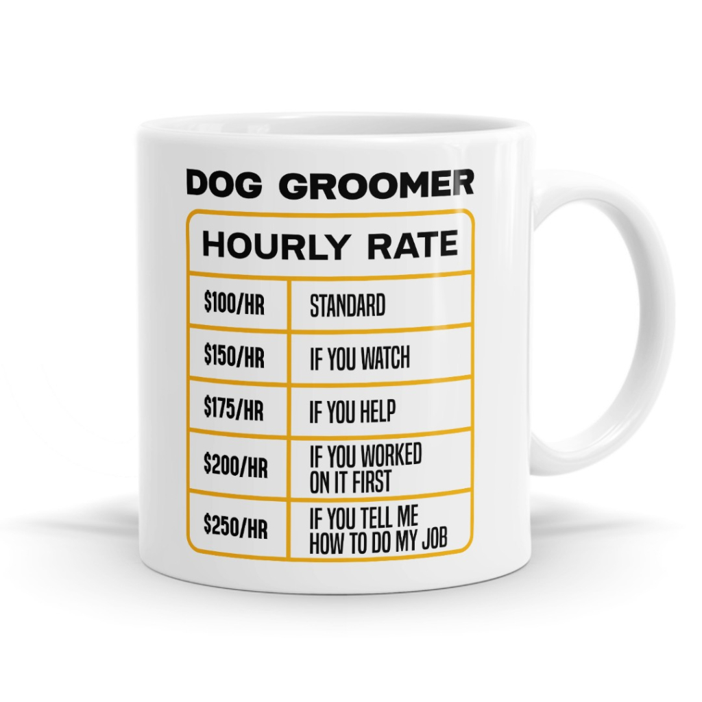 Personalised Hourly Rate Mug - Funny Custom Job Title Gift