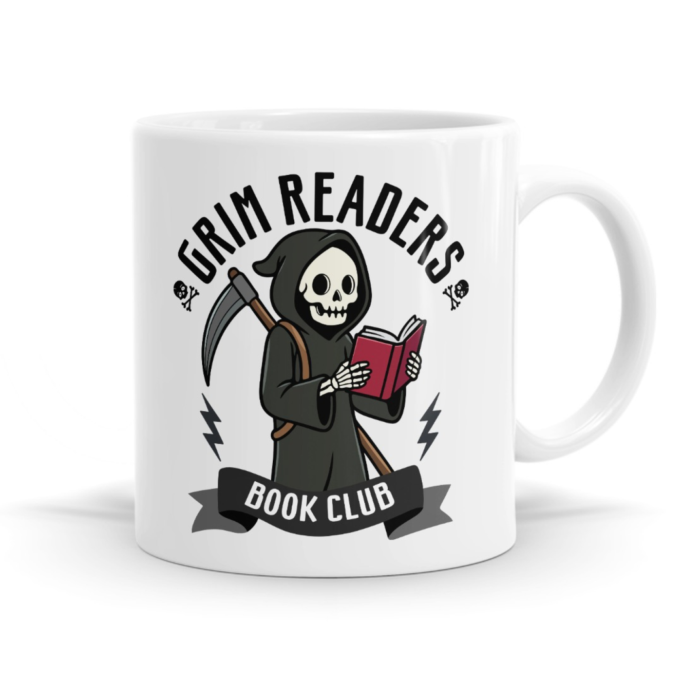 Grim Readers Book Club -Book Lover Mug image