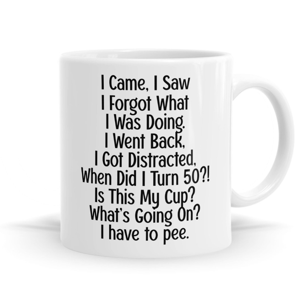 I Came I Saw I Forgot Mug