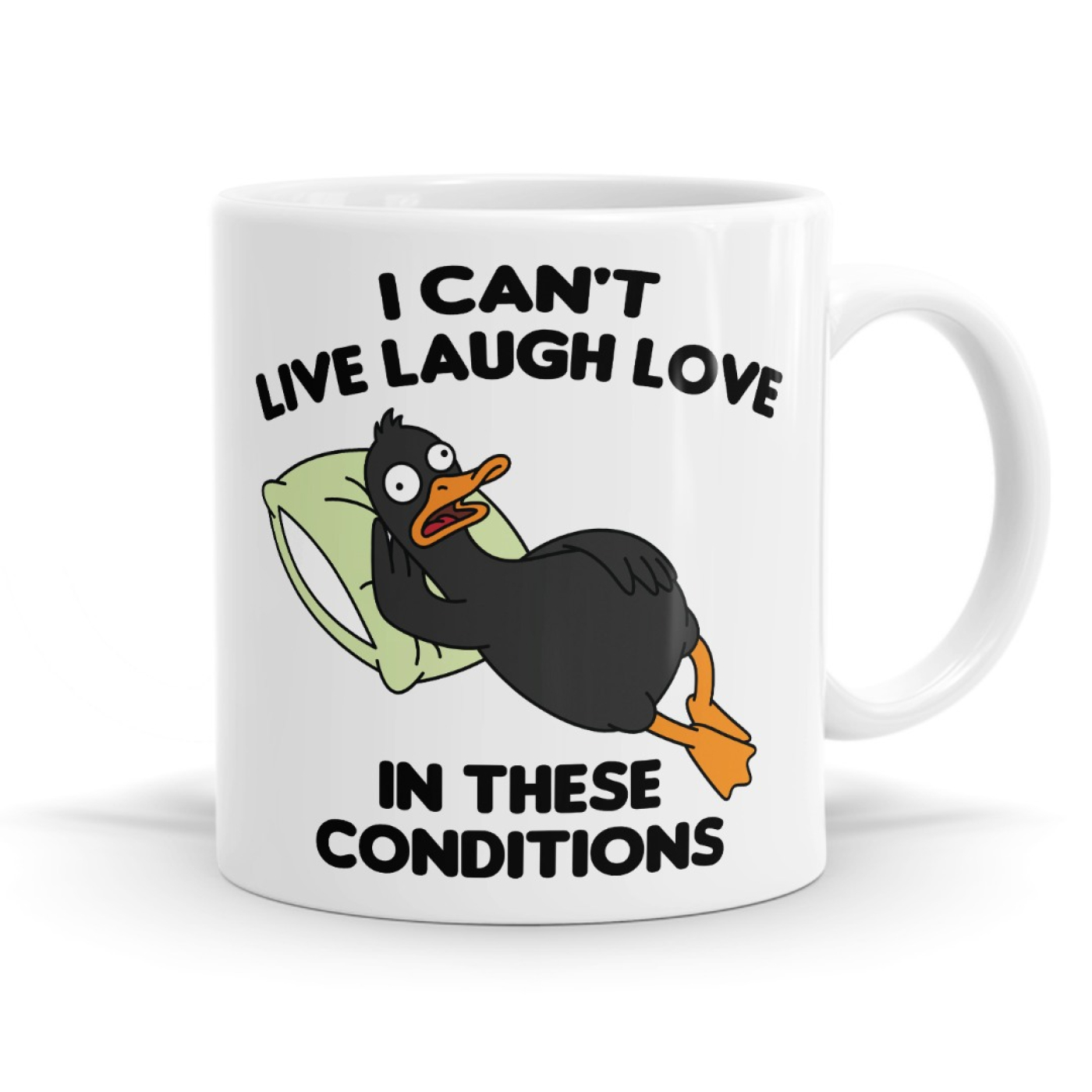 I Can't Live Laugh Love In These Conditions Mug image
