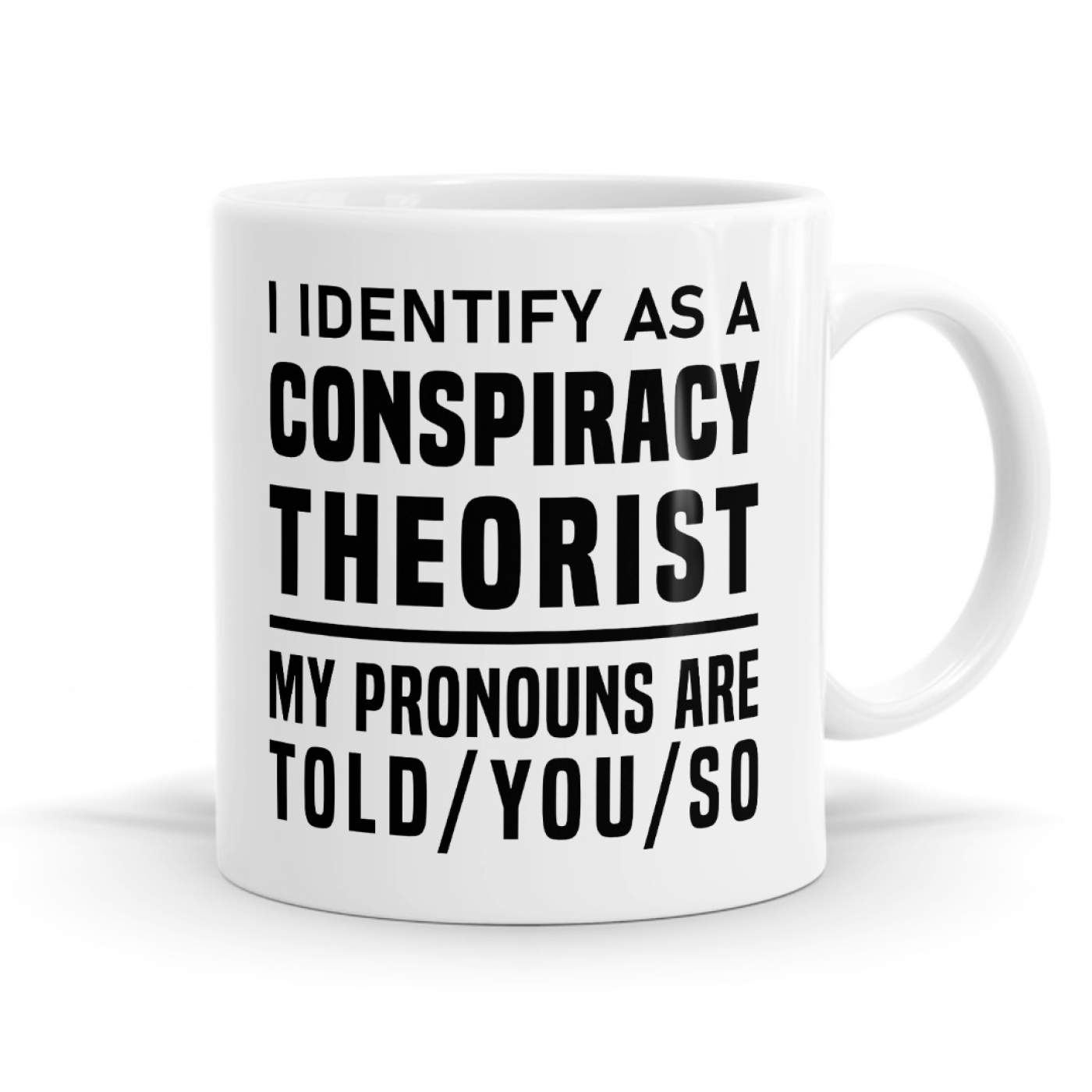 I Identify As A Conspiracy Theorist - Statement Mug Image