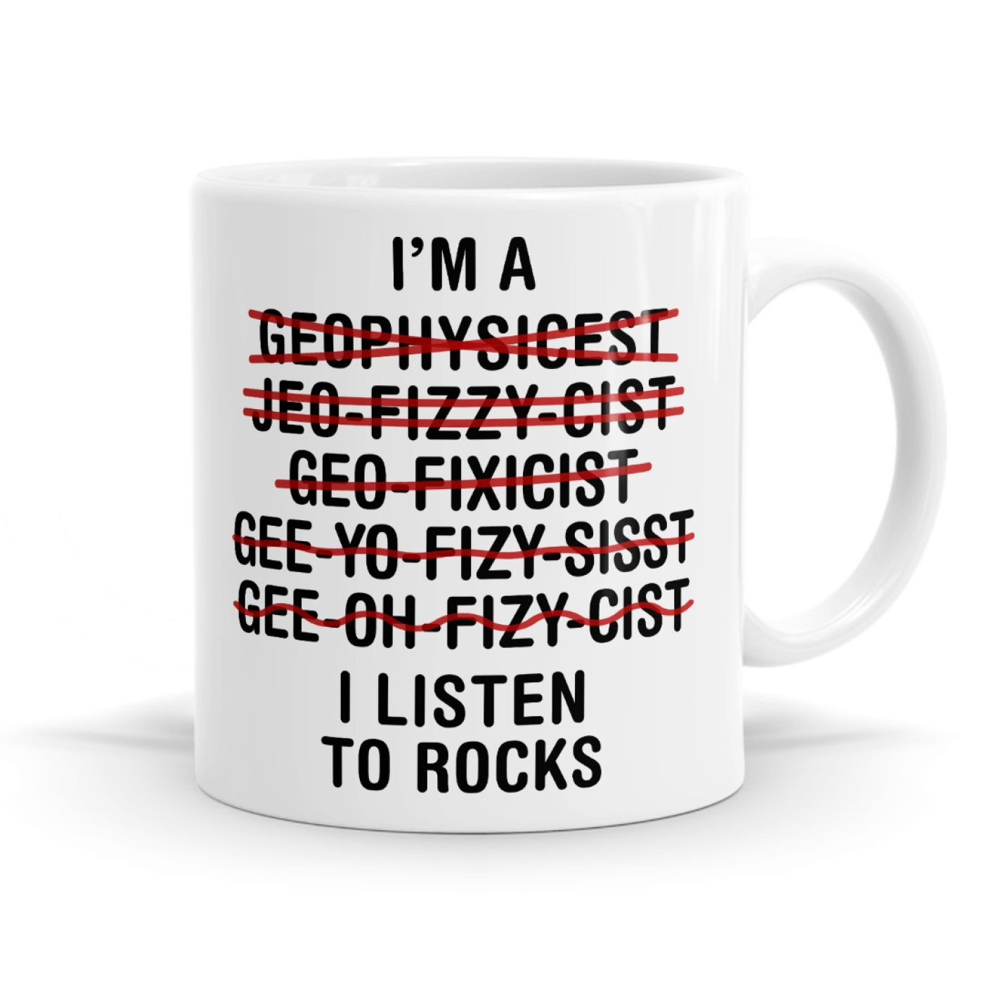 Showing image for I Listen To Rocks - Geophysicist Occupation Mug