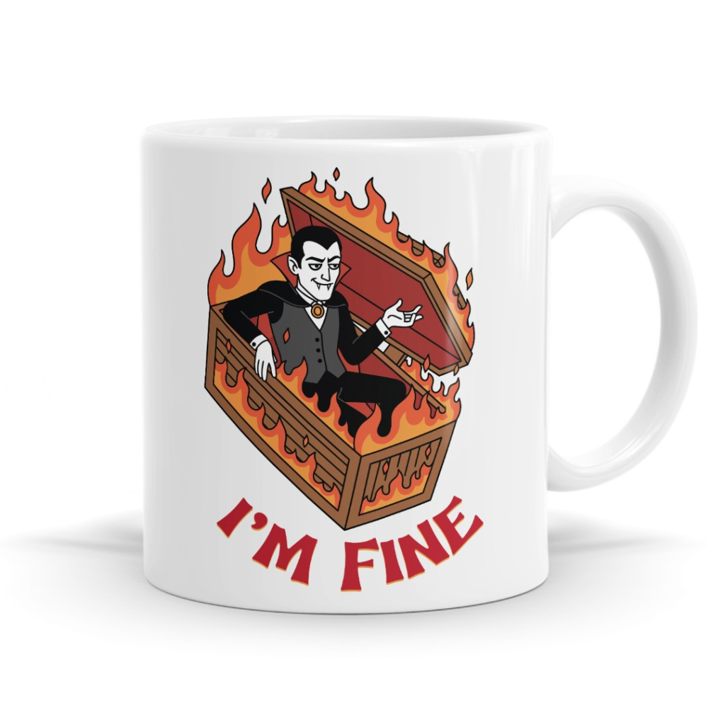 I’m Fine Dracula Mug