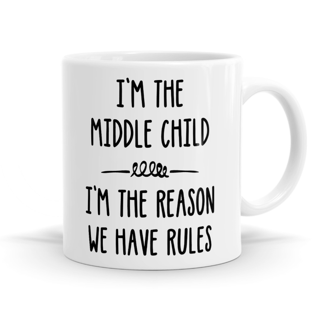 Funny Birth Order Sibling Novelty Mug Image