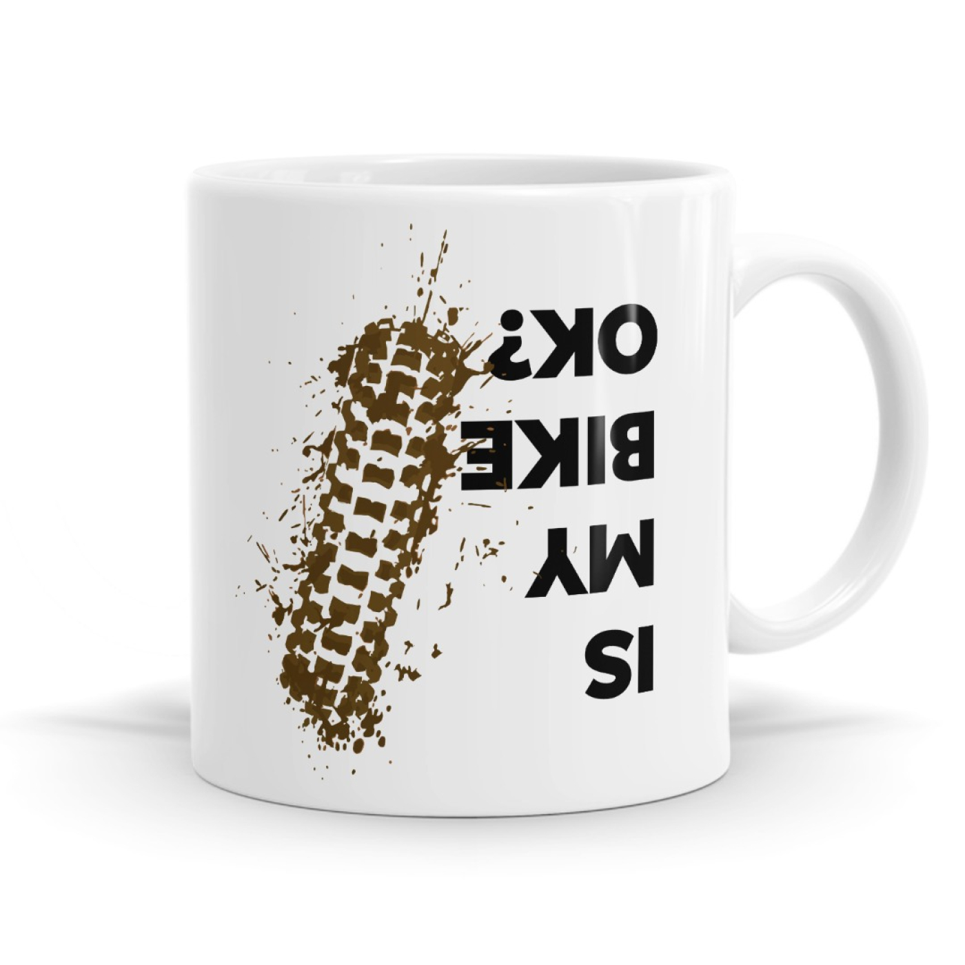 Is My Bike OK? - Funny Mountain Biker Humour Mug image