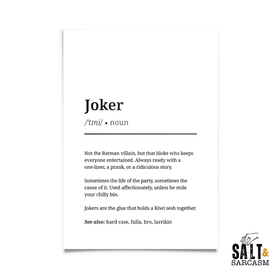 Joker Definition Print