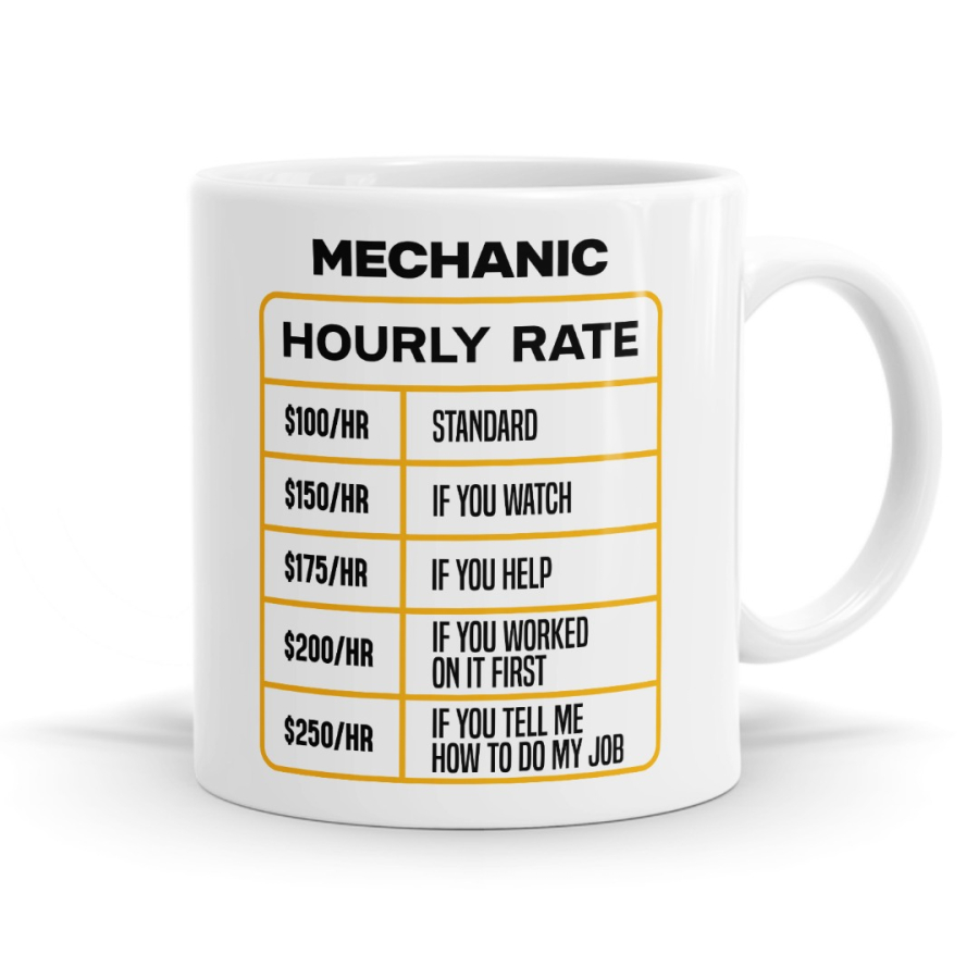 Personalised Hourly Rate Mug image