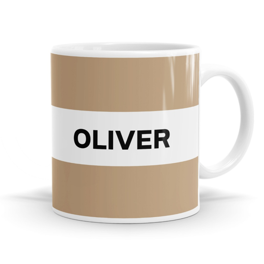 Personalised Name Mug with Colour Bands image