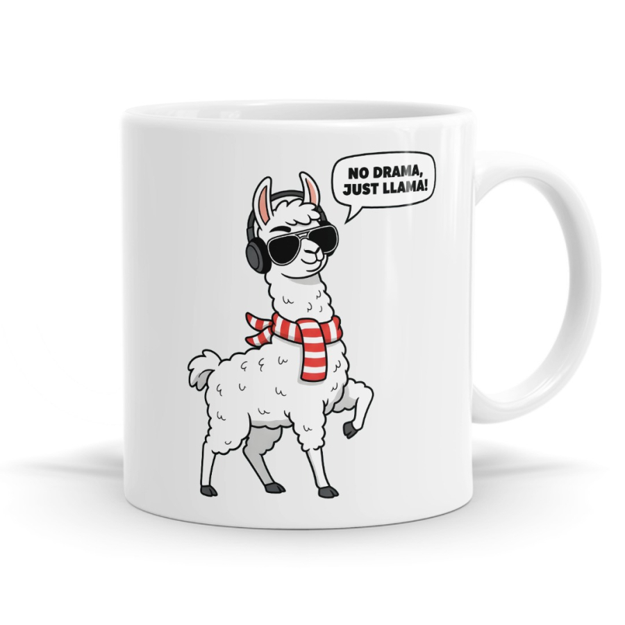 No Dramma Just Llama Mug