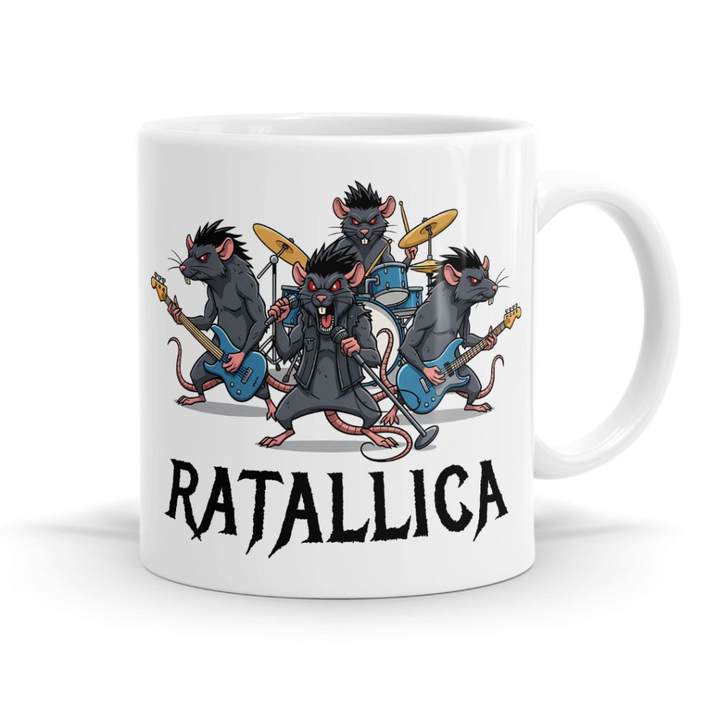 Ratallica - Metallica Pun Mug