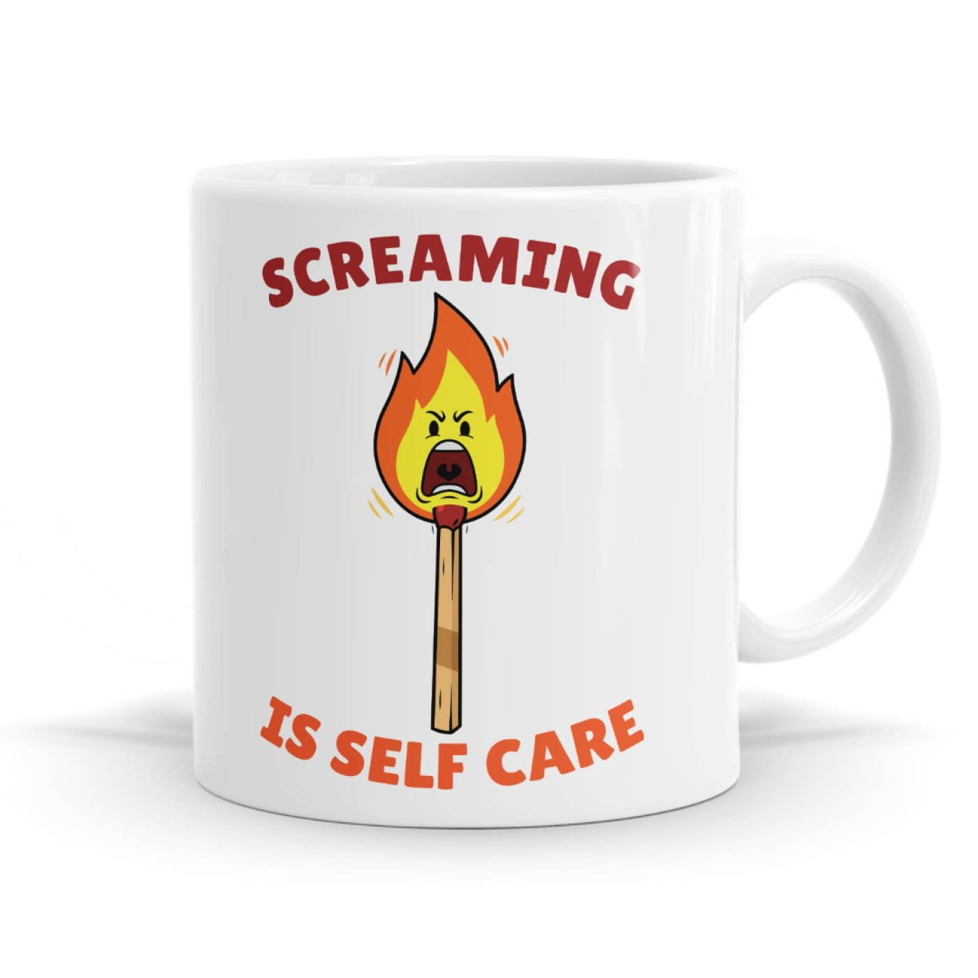 Screaming Is Self Care Mug image