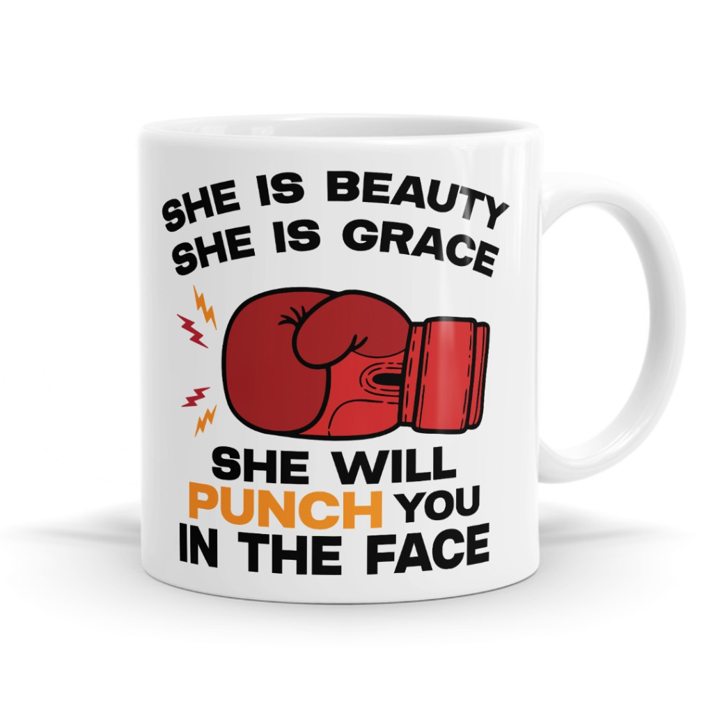 She is Grace - Funny Sarcastic Boxing Mug