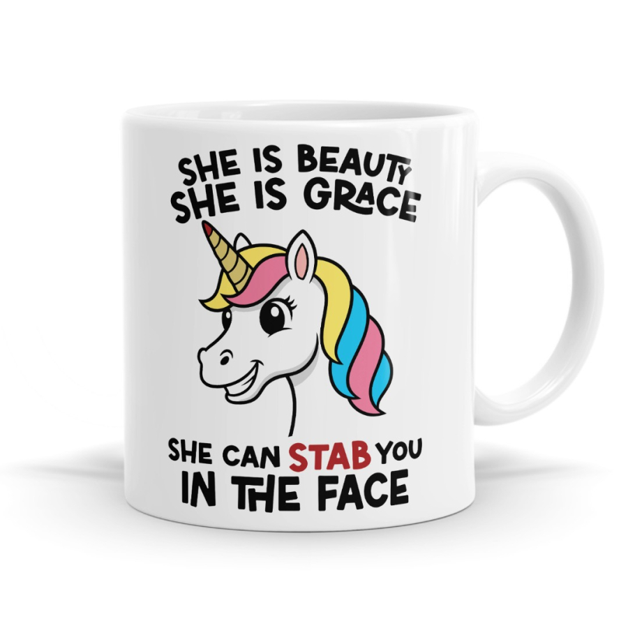 She is Grace - Funny Sarcastic Unicorn Mug