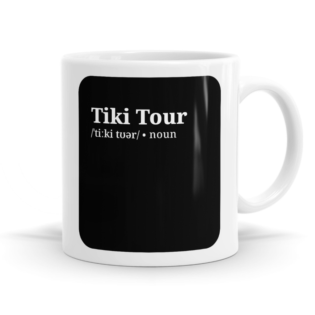 Tiki Tour Definition - Funny Kiwi Slang Mug