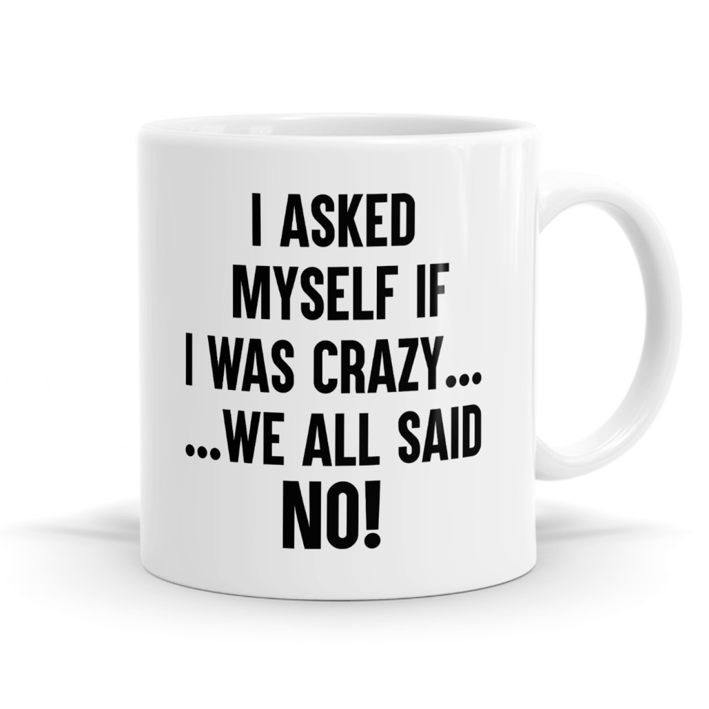 I Asked Myself If I Was Crazy We All Said No Funny Mug Image