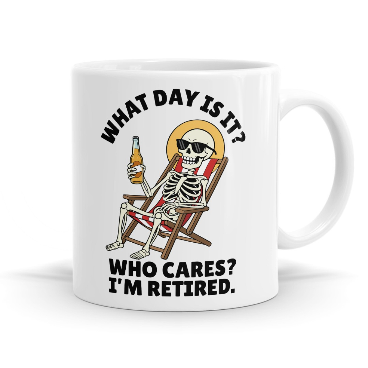 What Day Is It? Who Cares? I'm Retired - Retirement Mug image