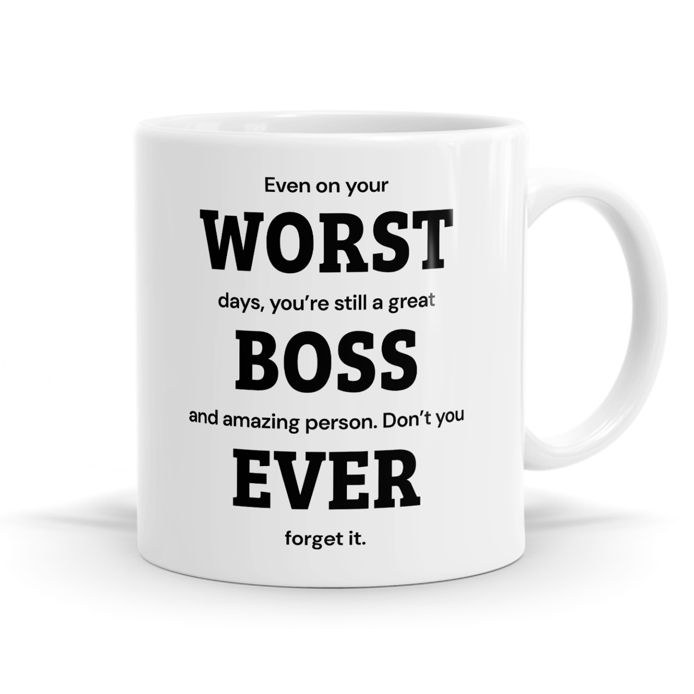 Even On Your Worst Days Boss Encouraging Funny Mug Image