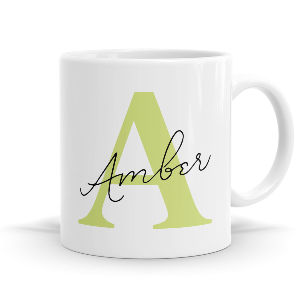 Letter A Name Mug