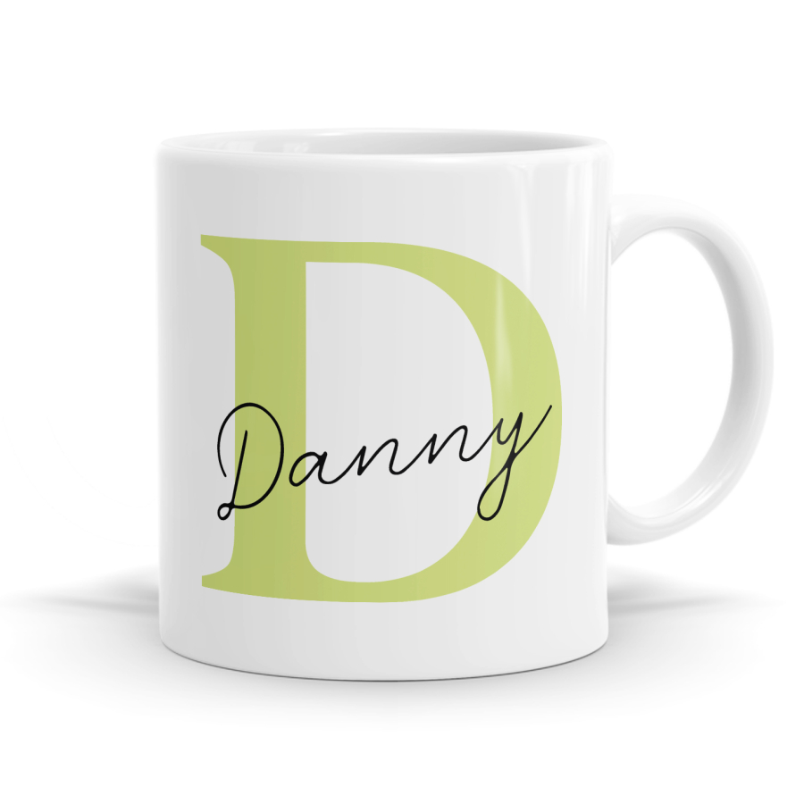 Letter D Name Mug image
