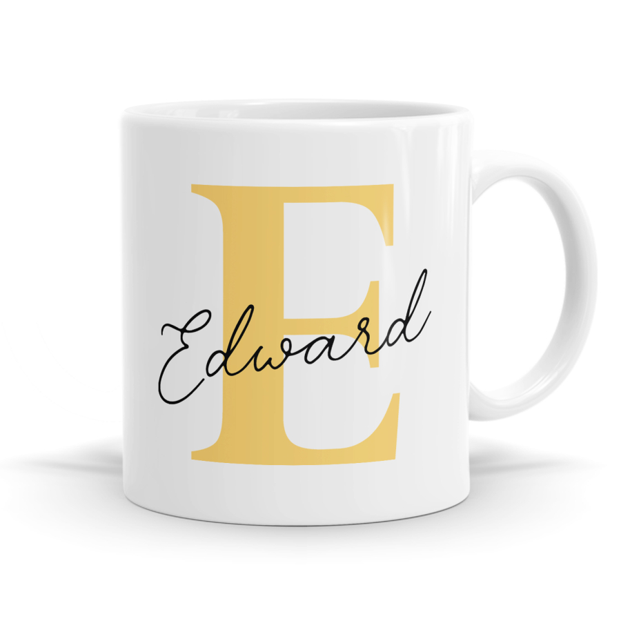 Letter E Name Mug image