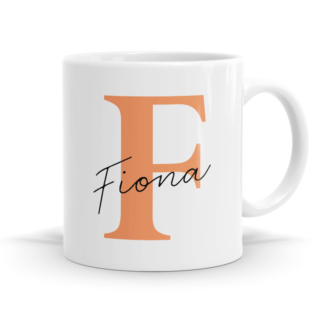 Letter F Name Mug
