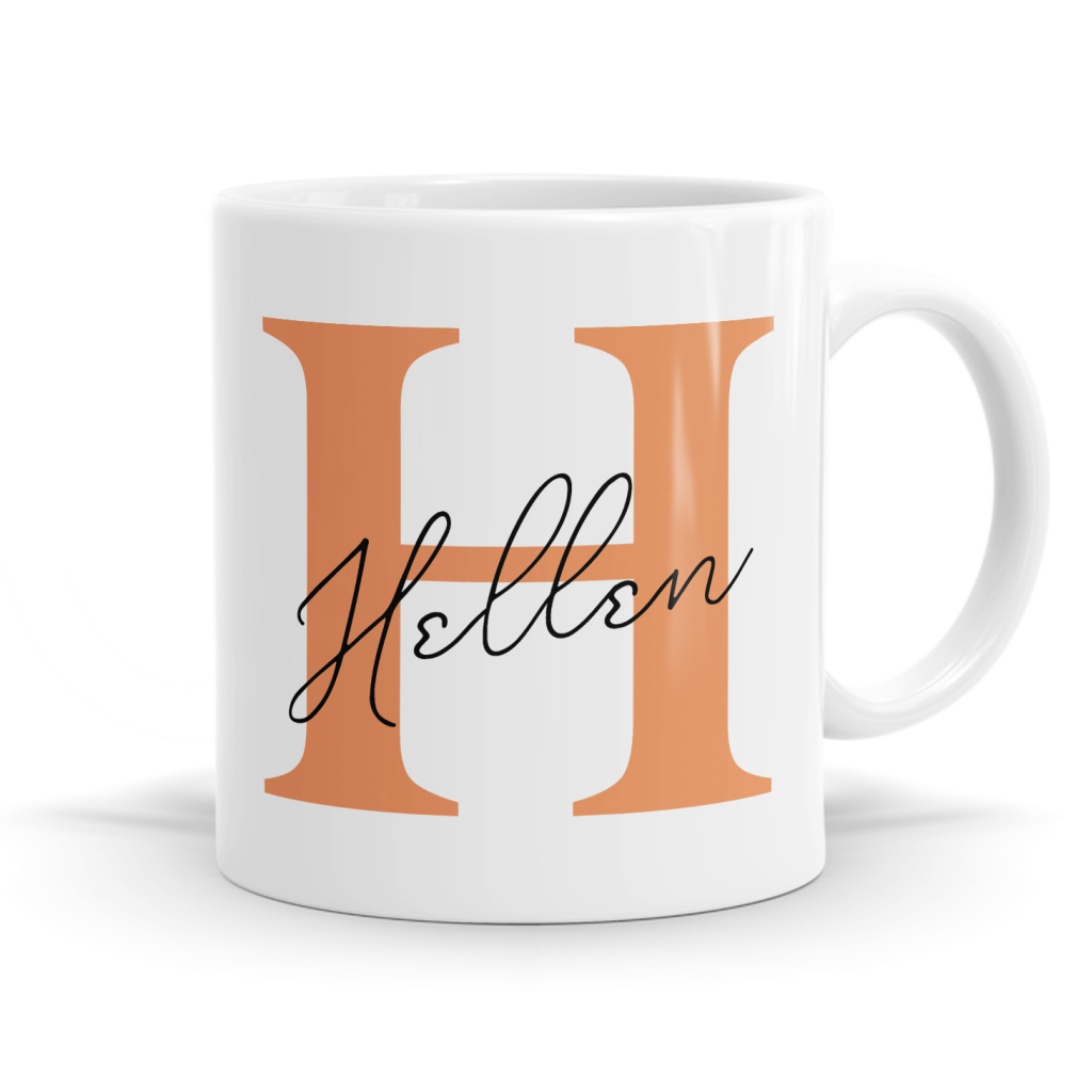 Letter H Name Mug image