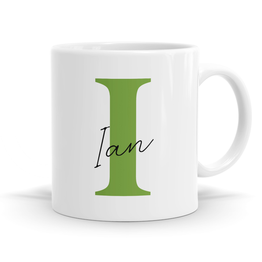Letter I Name Mug