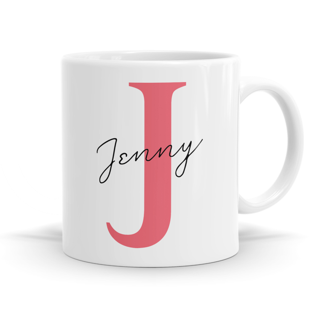 Letter J Name Mug