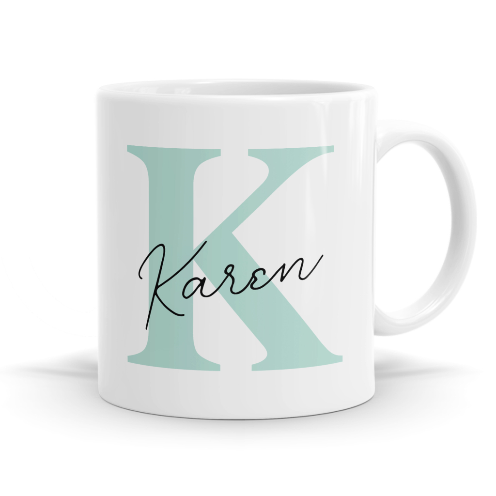 Letter K Name Mug