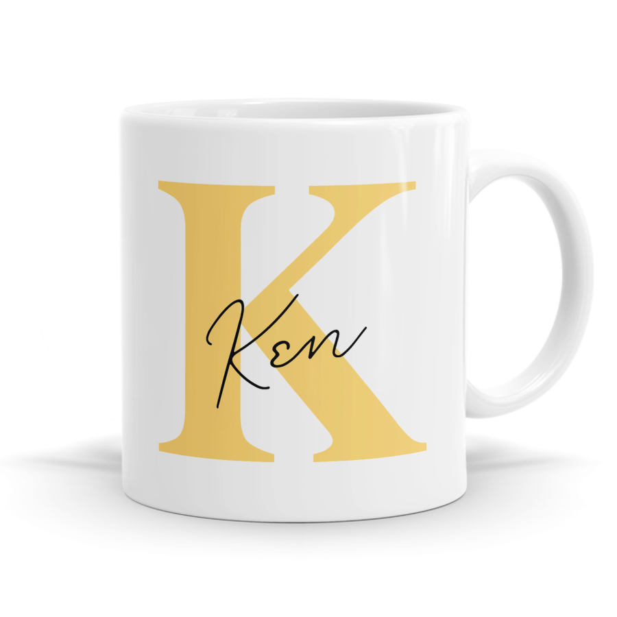 Letter K Name Mug image