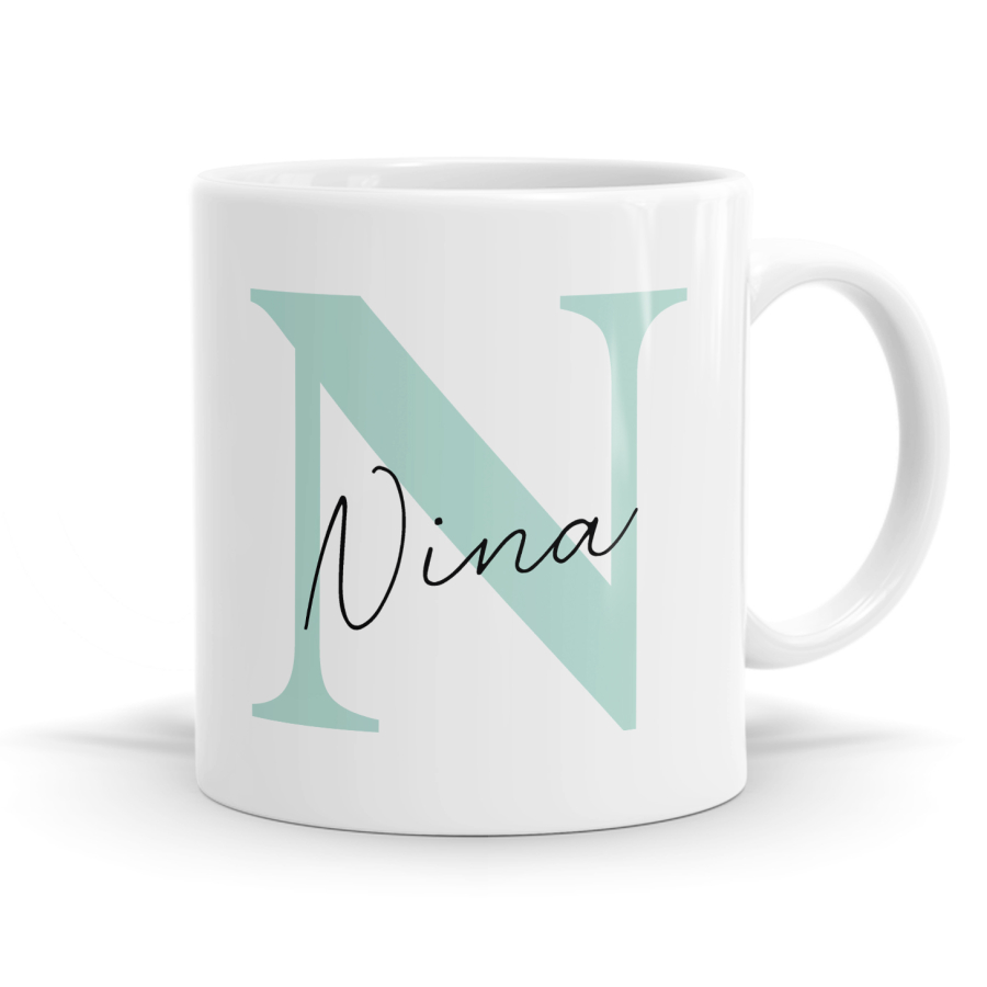 Letter N Name Mug image