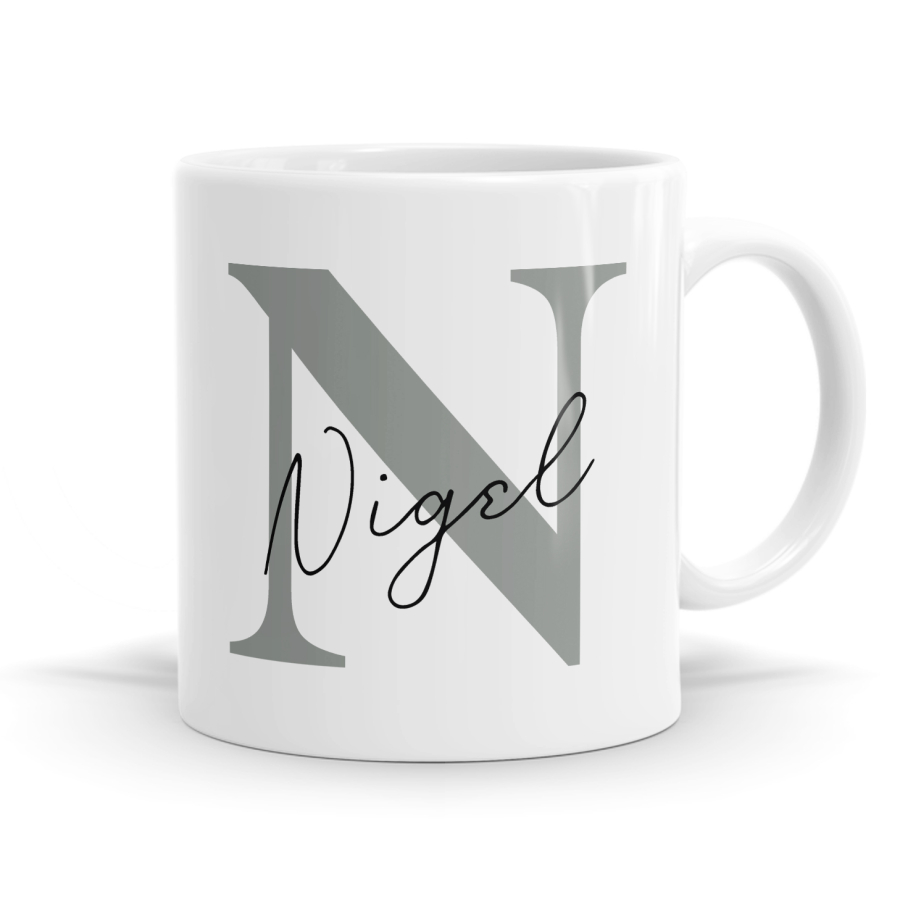 Letter N Name Mug