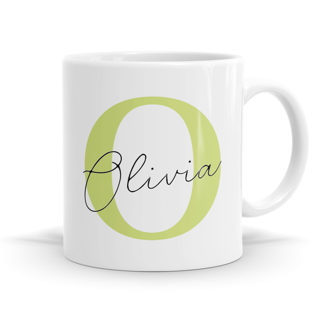 Letter O Name Mug
