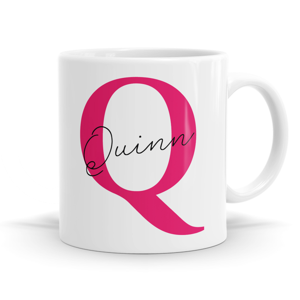 Letter Q Name Mug