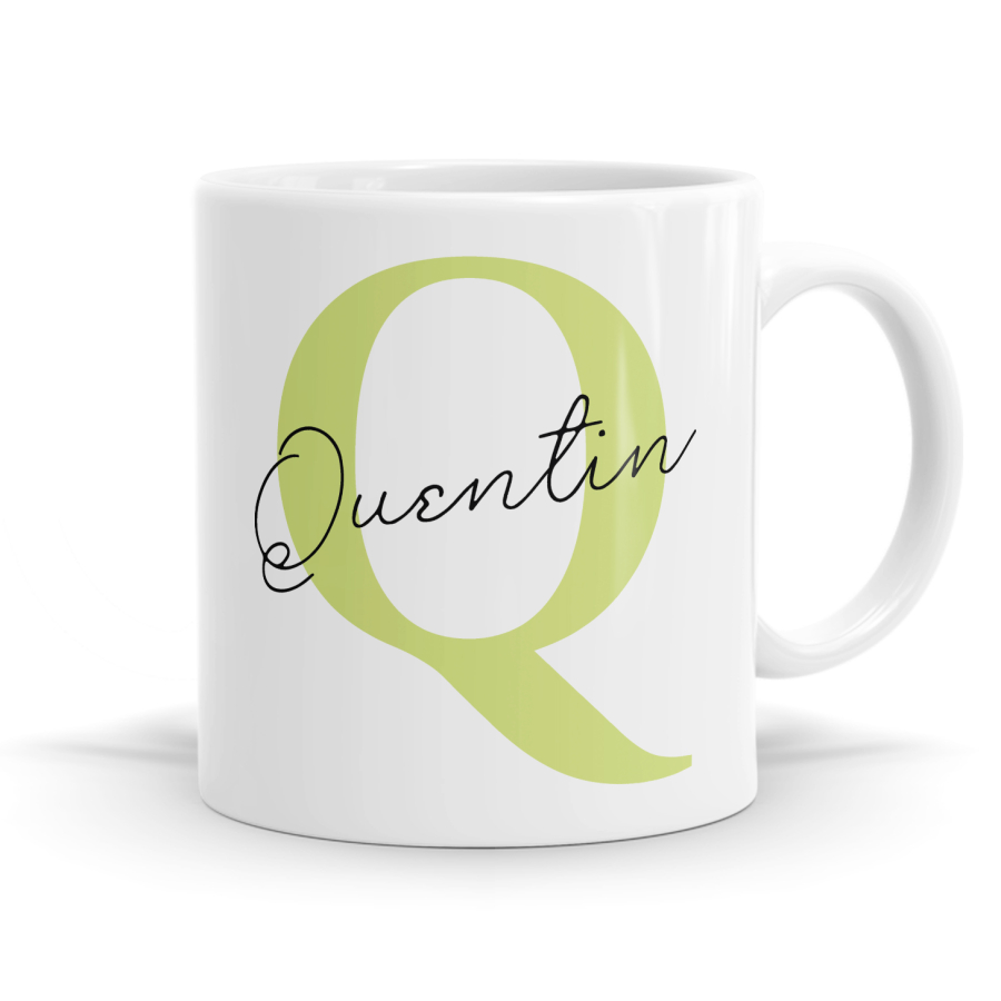 Letter Q Name Mug image