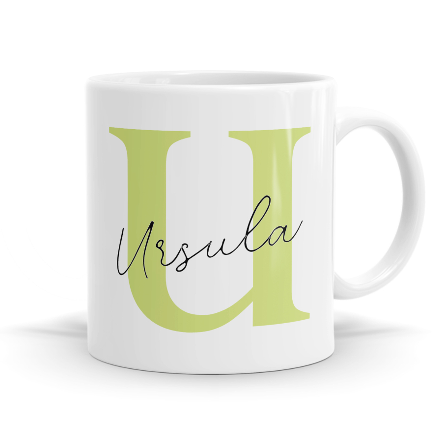 Letter U Name Mug image