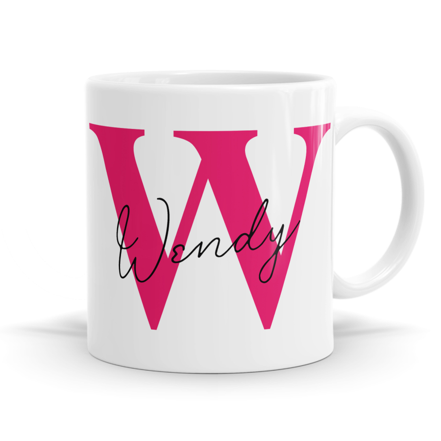 Letter W Name Mug image