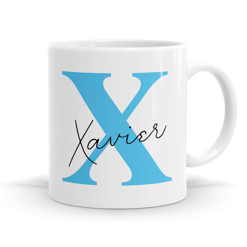Letter X Name Mug