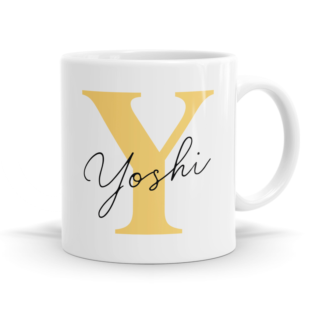Letter Y Name Mug
