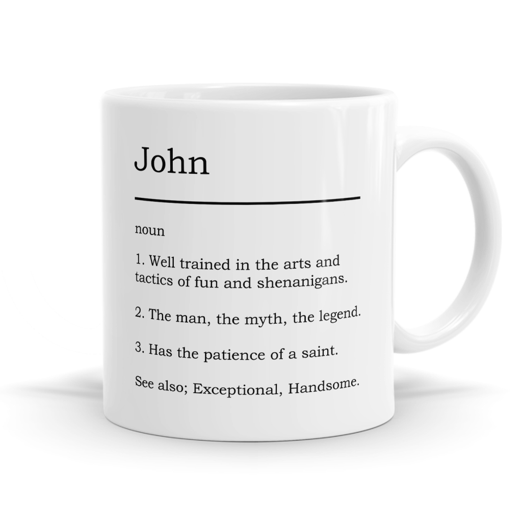 Personalised Name Definition Mug