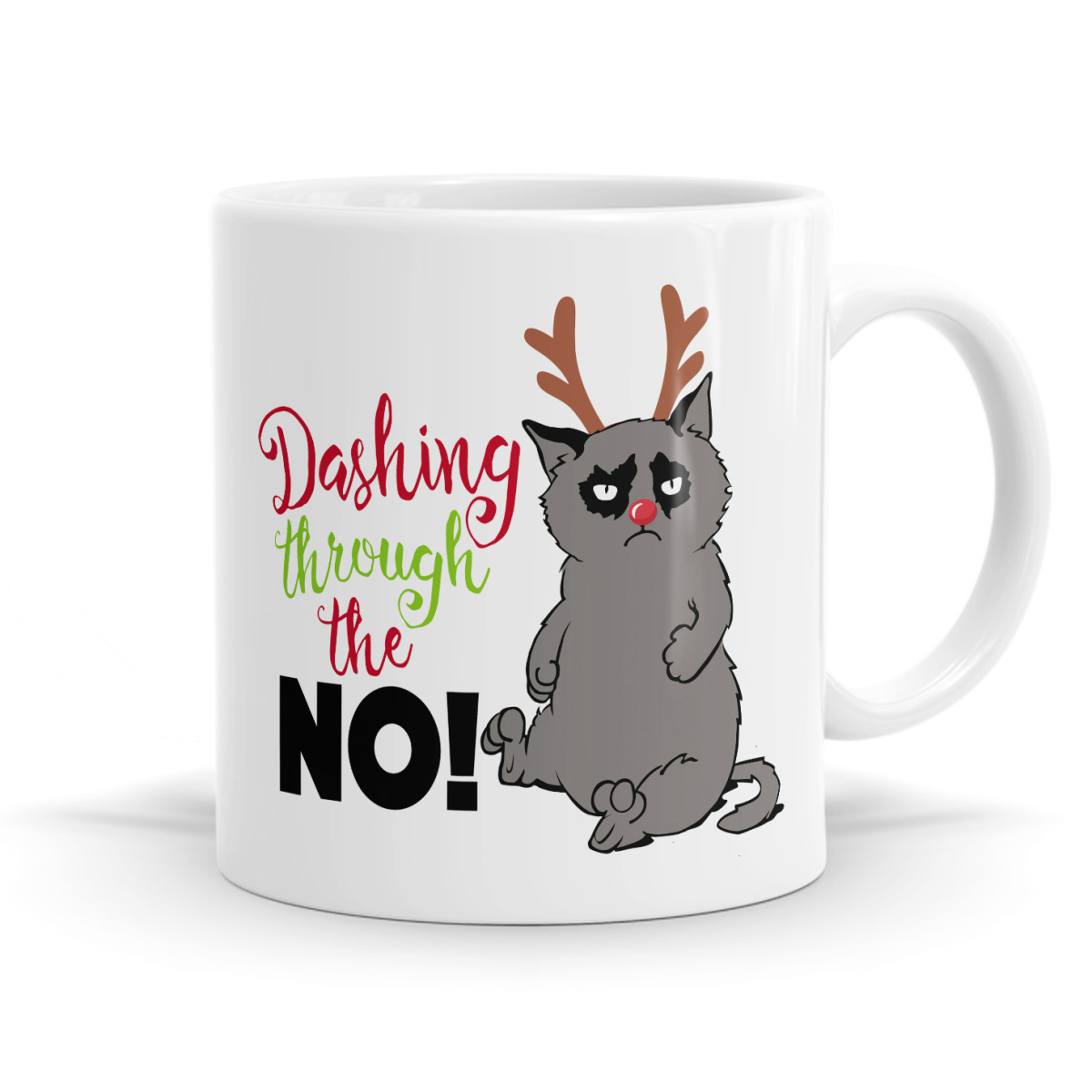 Dashing Through The No! Mug image