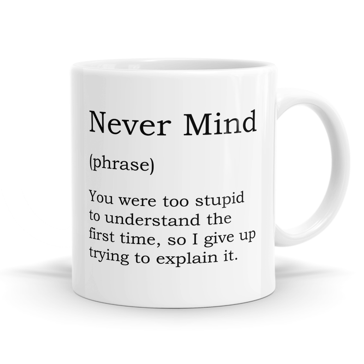 Never Mind Definition Mug image
