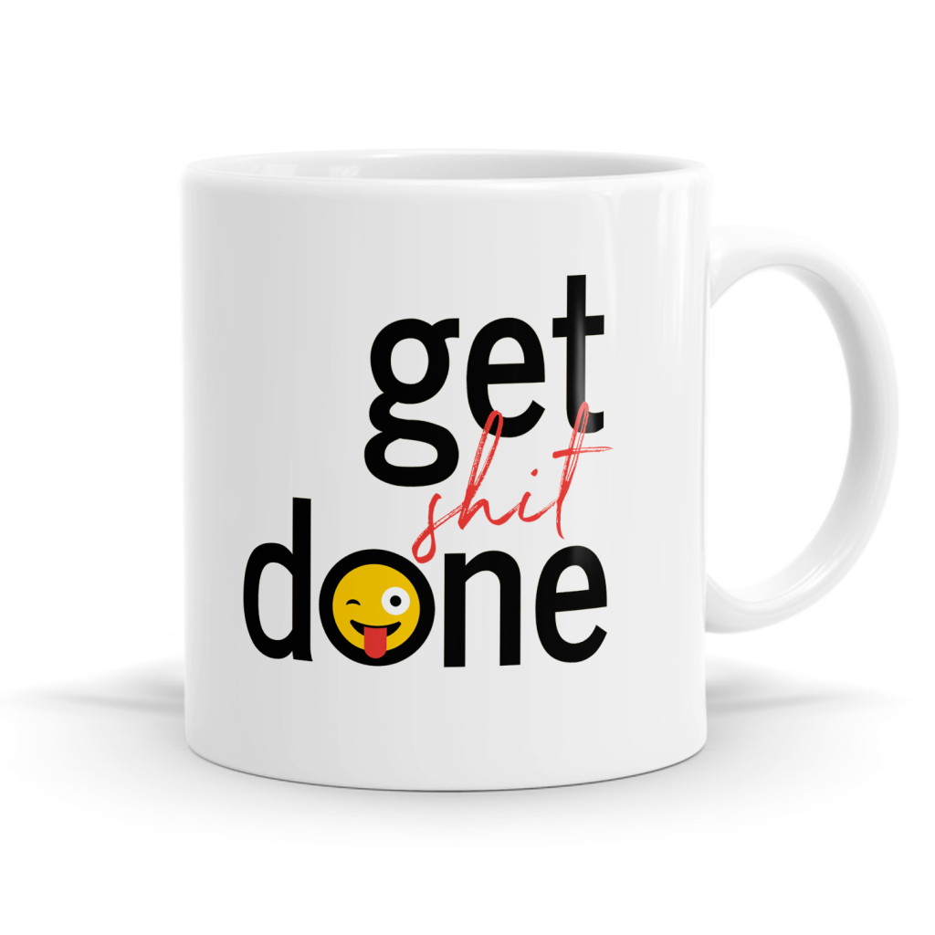 Get Sh*t Done Emoji Mug image